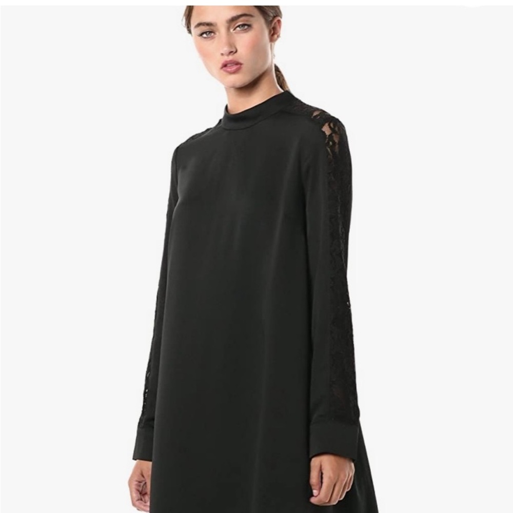 BCBGMaxazria Trapezoid oversized Black dress  L
